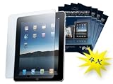 GSI Super Quality Package of LCD Touch Screen Protectors For Apple iPad - Set Of 4 Unique Screen Guards - 1. Crystal-Clear, 2. Anti-Glare, 3. Mirrored, 4. Privacy - Anti Scratch Material