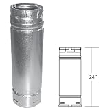 Buy 3'' x 24'' PelletVent Pro Galvalume Pellet Stove Chimney Pipe - 3PVP-24 by PelletVent Pro