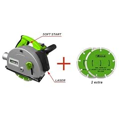Mauernutfr�se Schlitzfr�se 125 mm 1700 W inkl. Laser, Softstart und 4 Diamantscheiben