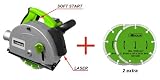 Mauernutfr�se Schlitzfr�se 125 mm 1700 W inkl. Laser, Softstart und 4 Diamantscheiben