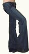 Frankie B Woven F Wide Leg Jean in Jetsetter