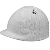 Volcom Mens Beanie Full Stone Visor White