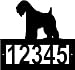 Custom Crafted SOFT COATED WHEATEN TERRIER Steel Address Sign