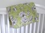Floral Courtyard Green Baby Blanket Throw