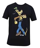 Men's Goofing Around by Lefty Joe Tattoo Art Anti-Disney Dead Goofy Black T-Shirt