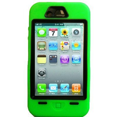 Iphone 4g Super Case - Lime Green/black