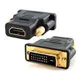 Adaptateur Video haute finition HDMI-(f) vers DVI-(m) plaqu� orpar PRO Electronics