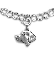 Sterling Silver Labrador Charm for Charm Bracelet by the Magic Zoo