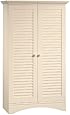 Sauder Harbor View Storage Cabinet, Antiqued White