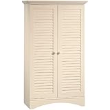 Sauder Harbor View Storage Cabinet, Antiqued White