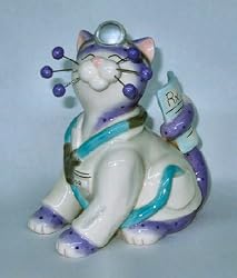 Amy Lacombe Whimsiclay Dr. Bell Catwell Cat