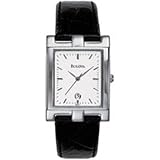 Bulova Men's 96B47 Black Tortoise Shell Leather Strap Watch