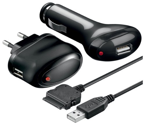 1aTTack 3 in1 Ladeger&auml;t Set f&uuml;r Apple iPod/iPhone (230V, USB 2.0) schwarz Preisvergleich