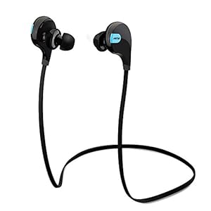 Mpow Swift-1st Bluetooth 4.0 Wireless Sport Headphones Sweatproof Running Exercise Stereo Earbuds Earphones Headsets with Mic & apt-X (Cool Black)