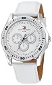Tommy Hilfiger Women's White Leather Strap Watch #1780814
