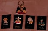 Disney Dick Tracy Pins and Key Chain #1232, #1255, #1916, 3861 Early Numbered Hard to Find, Sold Individualy