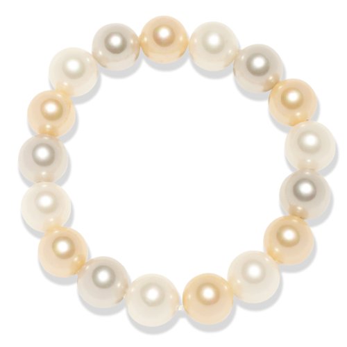 Valero Pearls Perldor Damen-Armband Sdsee-Muschelkernperlenwei/ beige / zartros 20 cm 6065 Preisvergleich