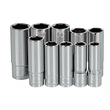 MACTOOLS 1/2"ドライブ メトリック ディープソケットセット 10pcs.