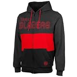 NBA Portland Trail Blazers Showdown Full Zip Hoodie - Black/Red (X-Large)