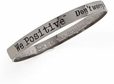 We Positive We+ Friendship Friends Italian Message Silvertone Bracelet FR001