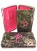 Initial Wallets - Soft Camo Initial " P " Thick Flat Wallet Clutch Purse Hot Pink Camoflauge