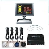 15m 15 Meters Range Wireless Rear Car Reverse Reversing parking Senbsor 4 sensors & LCD dispaly (Blue)