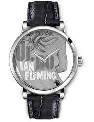 SPRAWL Aanalog Fashion Series Silver Ladies Watches of Genuine Black Leather Strap,Unique Wrist Watch for Women Girls Designed with Back of a girl