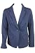 Charter Club Womens Intrepid Blue 1 Button Jacket Blazer M