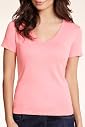Pure Cotton V-Neck Plain T-Shirt [T41-0908S-S]