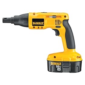 DEWALT DC520KA Heavy Duty 18-Volt Ni-Cad Cordless Drywall/Deck Screwdriver Kit