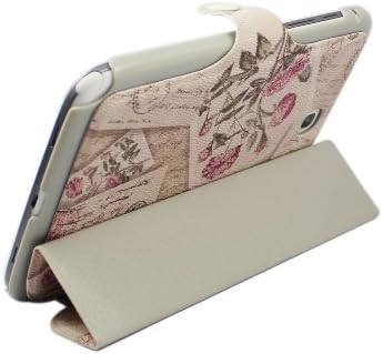 FOME® PU Leather Flower Pattern Auto Wake Sleep Smart Cover Slim Folio with Stand for Samsung Galaxy Note8.0 N5100 N5110 (Coffee)