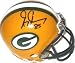 Greg Jennings Autographed/Hand Signed Green Bay Packers Football Mini Helmet