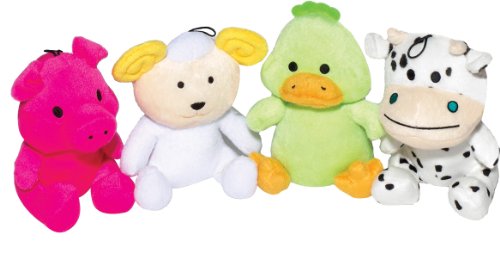 Detail image Knight Pet 12-Piece Plush Farm Animal Toy for Dogs, 7-Inch, Assorted