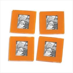 Orange Photo Frame Coasters - Style 36541