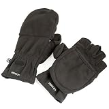 Produkt-Bild: Enjoyyourcamera Foto-Handschuhe schwarz, sehr warm mit herunterklappbarem Stulpen und Daumen-Teil - Gr. L (EU) - (made by Matin)