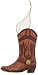 Western Boot Ornament (Hand-carved of Wood)