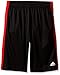 adidas Boys' Big Solid L Training Short, Black/Light Scarlet, Medium