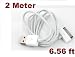 Premium Quality iPad 3 Extra Long 2 meter Data Sync / Charging Cable - 2 Meter Standard Length White Colour