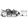 Kinetic Classicor  Stainless Steel 17 Piece Cookware Set
