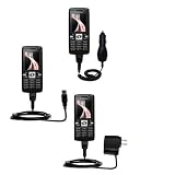 Deluxe Kit for the Sony Ericsson K610i includes a USB cable with Car and Wall Charger - Gomadic Brand w/ TipExchange Technology