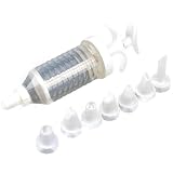 Vktech Cake Decorating Decorator Icing Piping Syringe Tool Set Tool Kit With 8 Nozzles