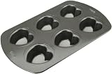Wilton 6-Cavity Nonstick Heart Mini Cake Pan