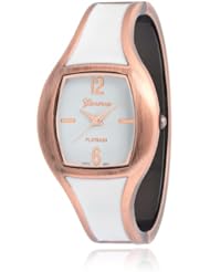 Brinley Co. Womens Stainless Steel Cuff Watch