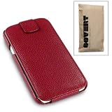 HTC ONE X HANDY LEDER TASCHE CASE H�LLE IN ROT, COVERT RETAIL VERPACKUNGvon "COVERT"