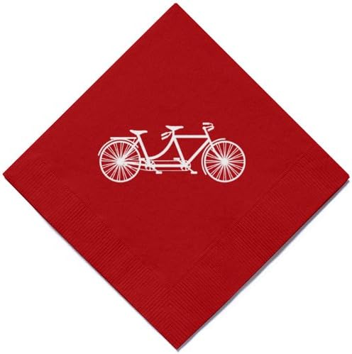 The Knot Cocktail Napkins - Tandem Bike