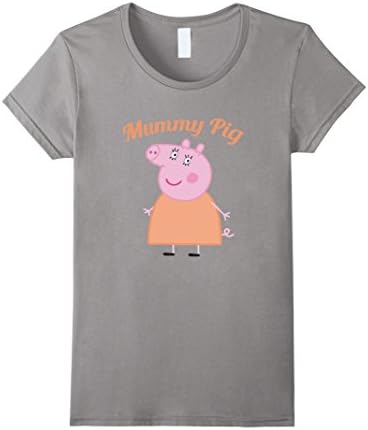 Women's Pig Mummy T-shirt XL Slate