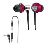 SONY 密閉型インナーイヤーレシーバー レッド MDR-EX85SL R
