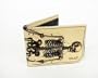 Handmade Italian Leather "SKELETON" Printed Wallet