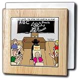 Review 3dRose LLC  / Dracula in Elementary School - 6 Inch Tile Napkin Holder