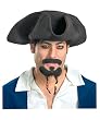 Pirate Hat With Mustache Goatee Halloween Jack Sparrow Pirates of the Caribbean